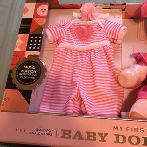 fao schwarz my first baby doll set